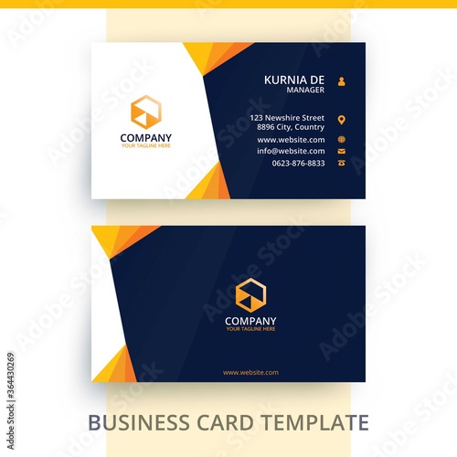 Elegant Bright Brand Identity Business Card Template