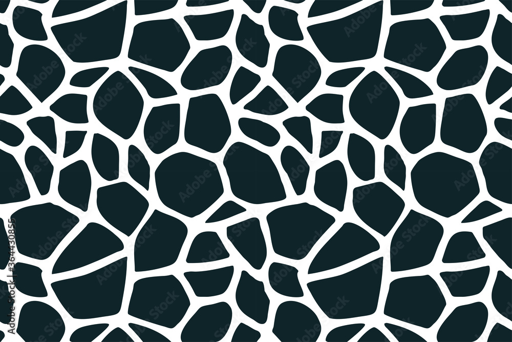 Trendy giraffe pattern background. Hand drawn wild animal skin abstract black and white texture for fashion print design, cover, banner, wallpaper. Vector illustration Trendy giraffe pattern background. Hand drawn wild animal skin abstract black and white texture for fashion print design, cover, banner, wallpaper. Vector illustration