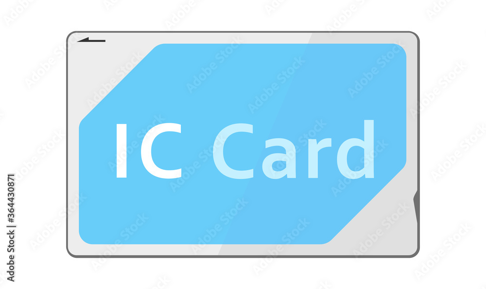 交通系ICカードのイラスト 交通系ICカードのイラスト