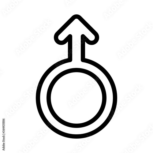 baby shower related male or boy gender sign vector in lineal style,