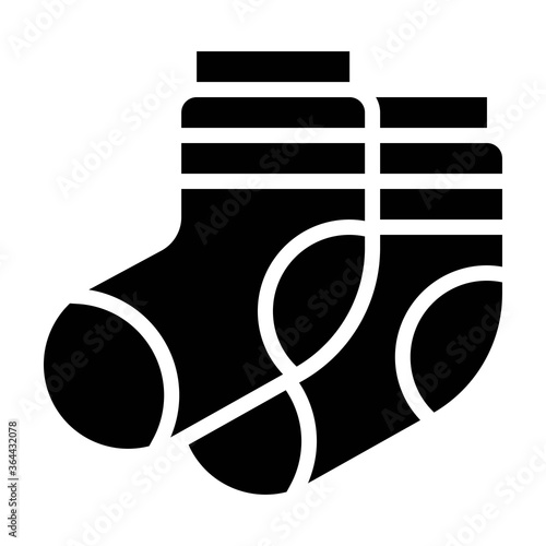 baby shower related cute small baby socks for winter vector in solid design,