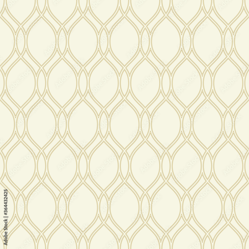 Seamless vector ornament. Modern background. Geometric modern golden wavy pattern Seamless vector ornament. Modern background. Geometric modern golden wavy pattern
