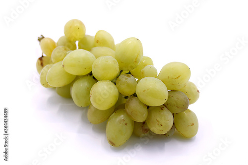 Grape berries close up isolated on white background