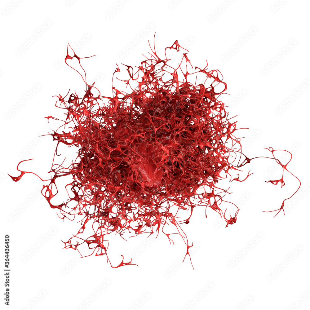 Naklejka premium Cancer cell, illustration