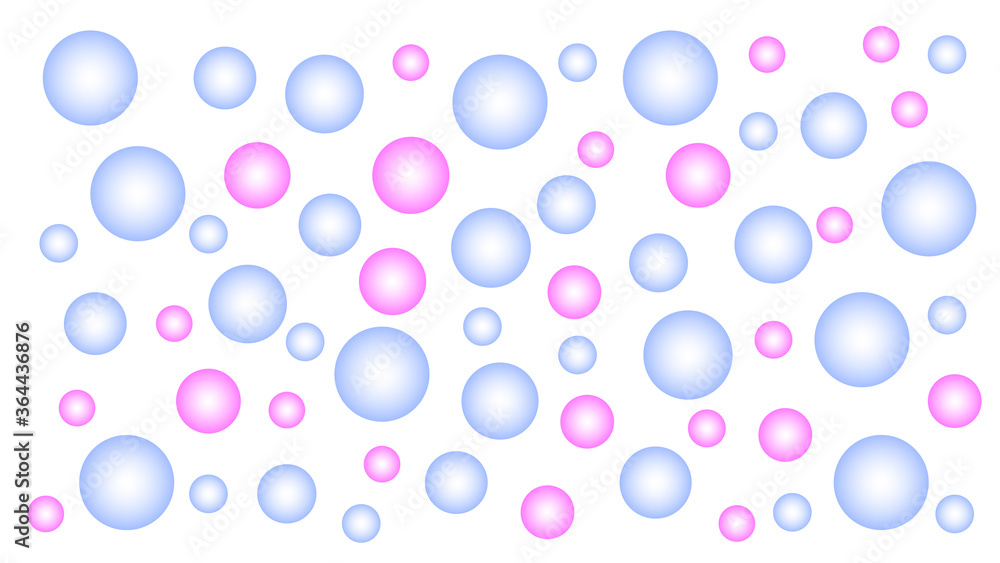 Vector illustration of abstract background of blue, pink and bubbles. Round Vector illustration of abstract background of blue, pink and bubbles. Round