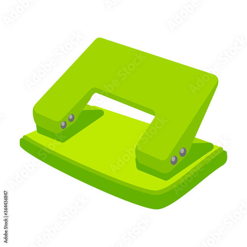 Stapler vector cartoon icon. Vector illustration puncher on white background. Isolated cartoon illustration icon stapler.