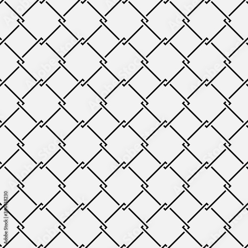 Seamless abstract geometric pattern of mesh weave