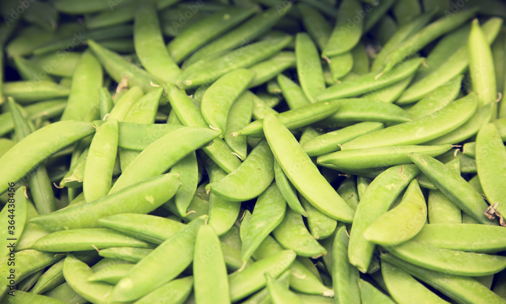 Close-up of green peas in farmer's market Close-up of green peas in farmer's market