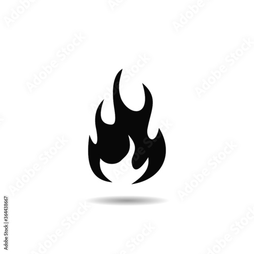 Fire Icon with shadow