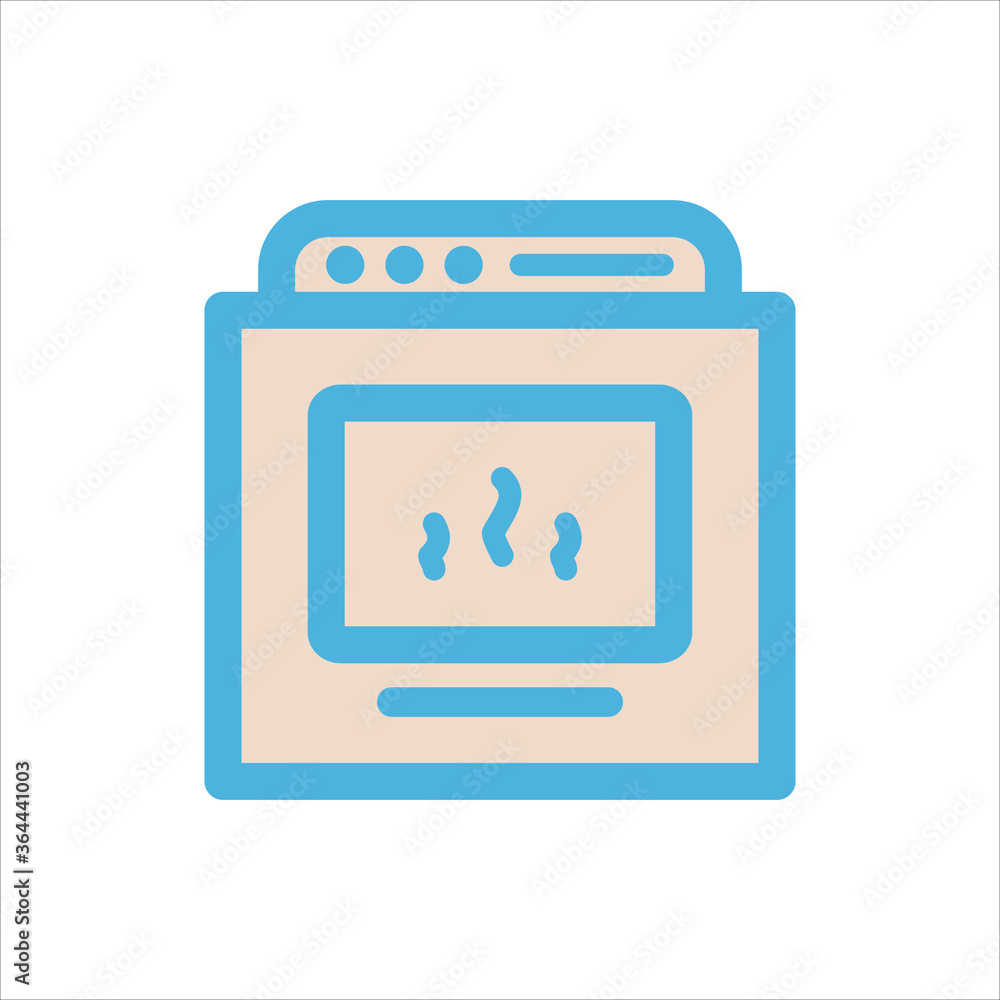 oven icon flat vector logo design trendy oven icon flat vector logo design trendy