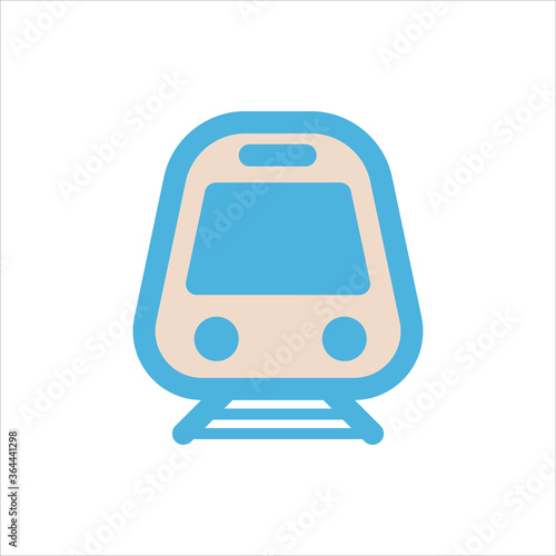 commuter train icon flat vector logo design trendy