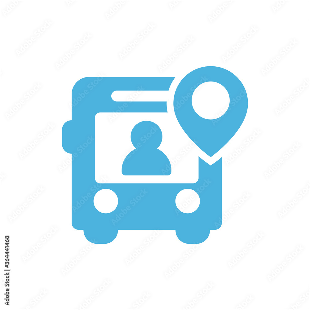 bus icon flat vector logo design trendy bus icon flat vector logo design trendy
