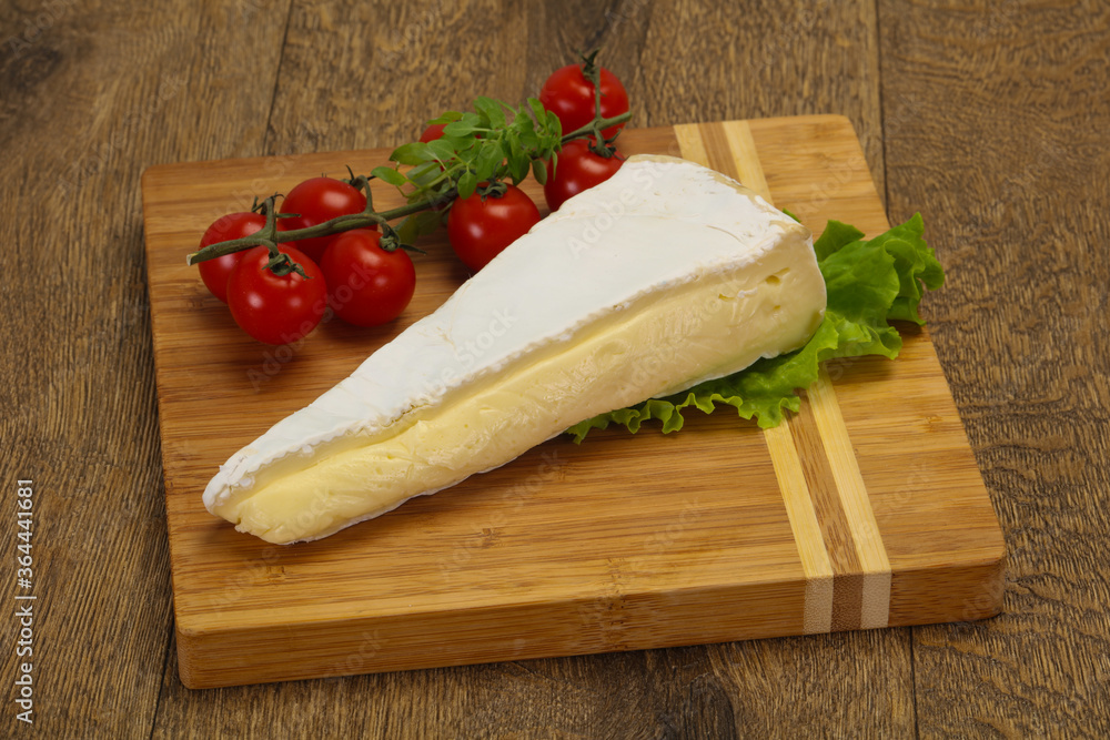 Brie cheese triangle served salad Brie cheese triangle served salad