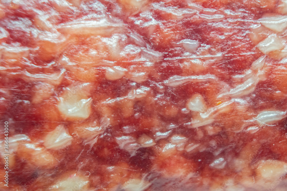 Salami meat sausage closeup texture Salami meat sausage closeup texture