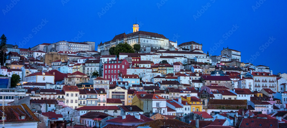 Old town of coimbra at a pretty summer evening in Portugal