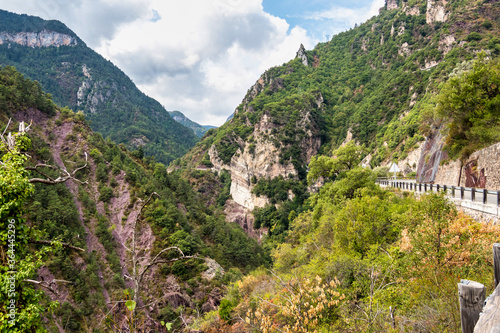 The French alps, Saint Sauveur sur Tinee, Provence Alpes, Mercantour, France.