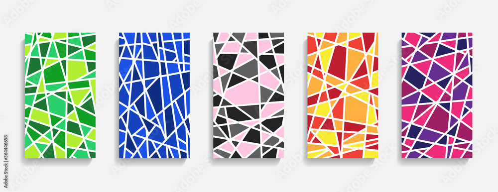 Templates for social networks. Design for stories. Mosaic style posters. Vector illustration Templates for social networks. Design for stories. Mosaic style posters. Vector illustration