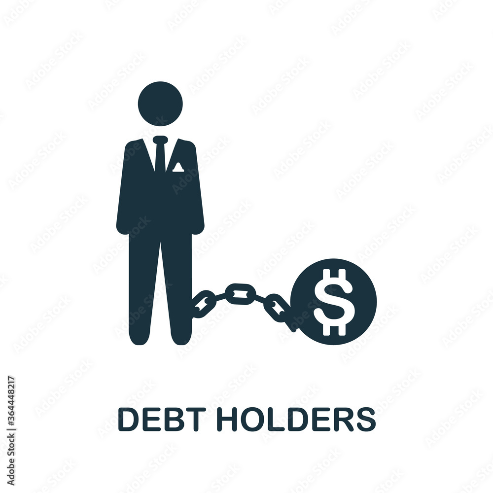 Debt Holders icon. Simple element from business management collection. Creative Debt Holders icon for web design, templates, infographics and more Debt Holders icon. Simple element from business management collection. Creative Debt Holders icon for web design, templates, infographics and more
