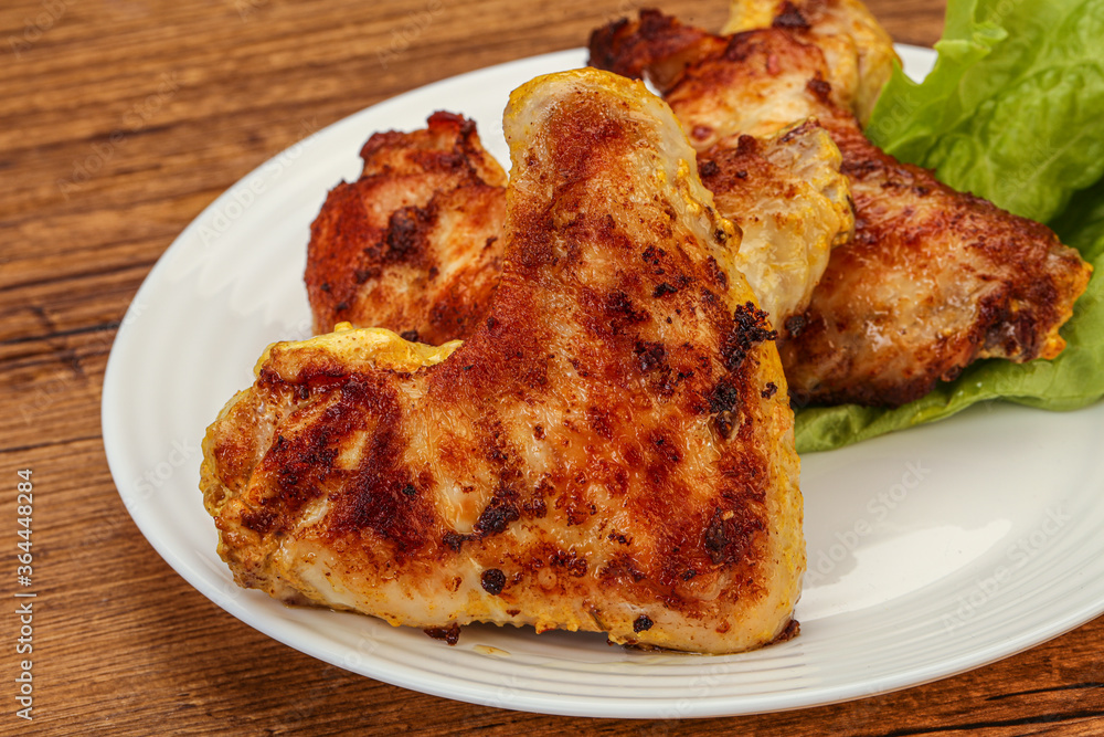 Roasted chicken wings with spices Roasted chicken wings with spices