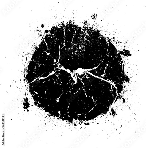 Grunge vector textured shape