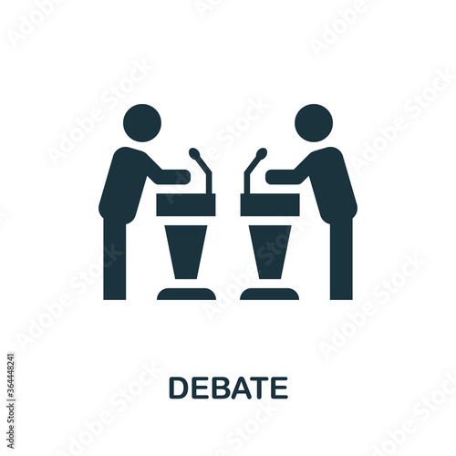 Debate icon. Simple element from business management collection. Creative Debate icon for web design, templates, infographics and more