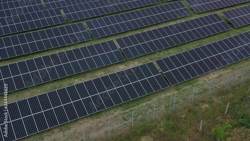 Wallpaper Mural Massive solar power plant in the field, lots of solar panels, alternative, 4k Torontodigital.ca