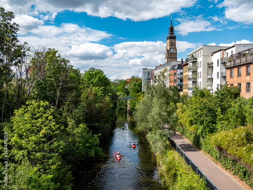 Karl-Heine-Kanal im Stadtteil Plagwitz in Leipzig photo