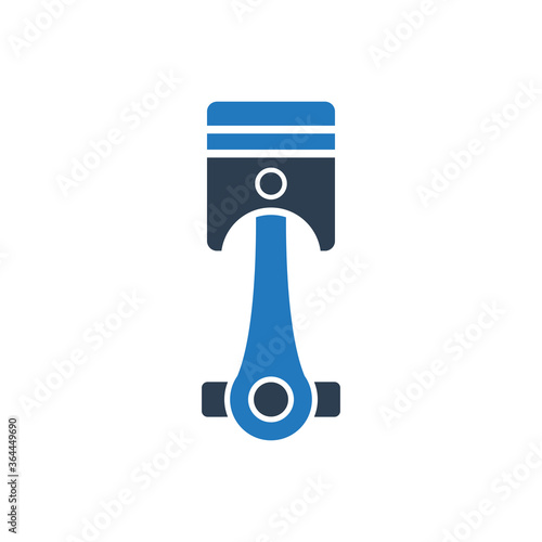 Piston cylinder icon