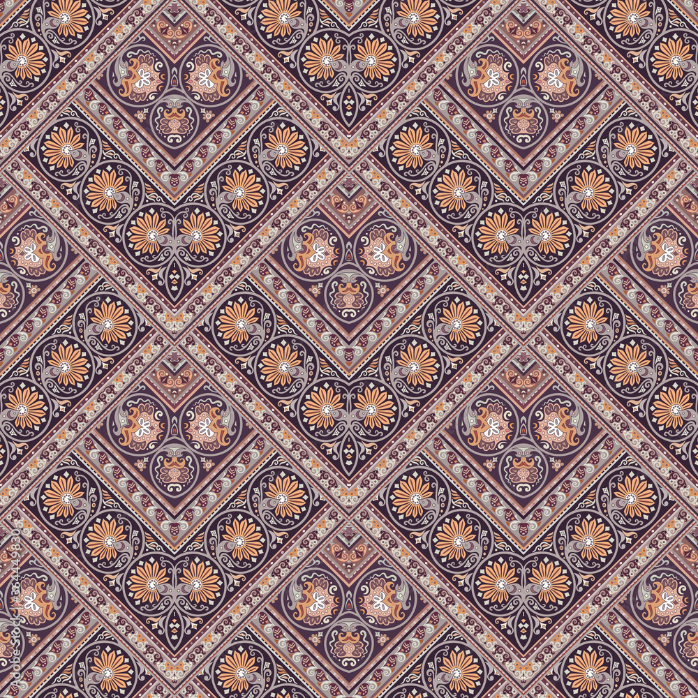 Vector nature patch pattern. Mosaic background Vector nature patch pattern. Mosaic background