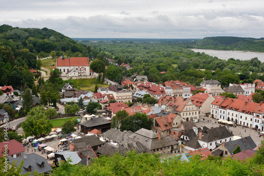 Kazimierz Dolny - panorama miasta z Góry Trzech Krzyży