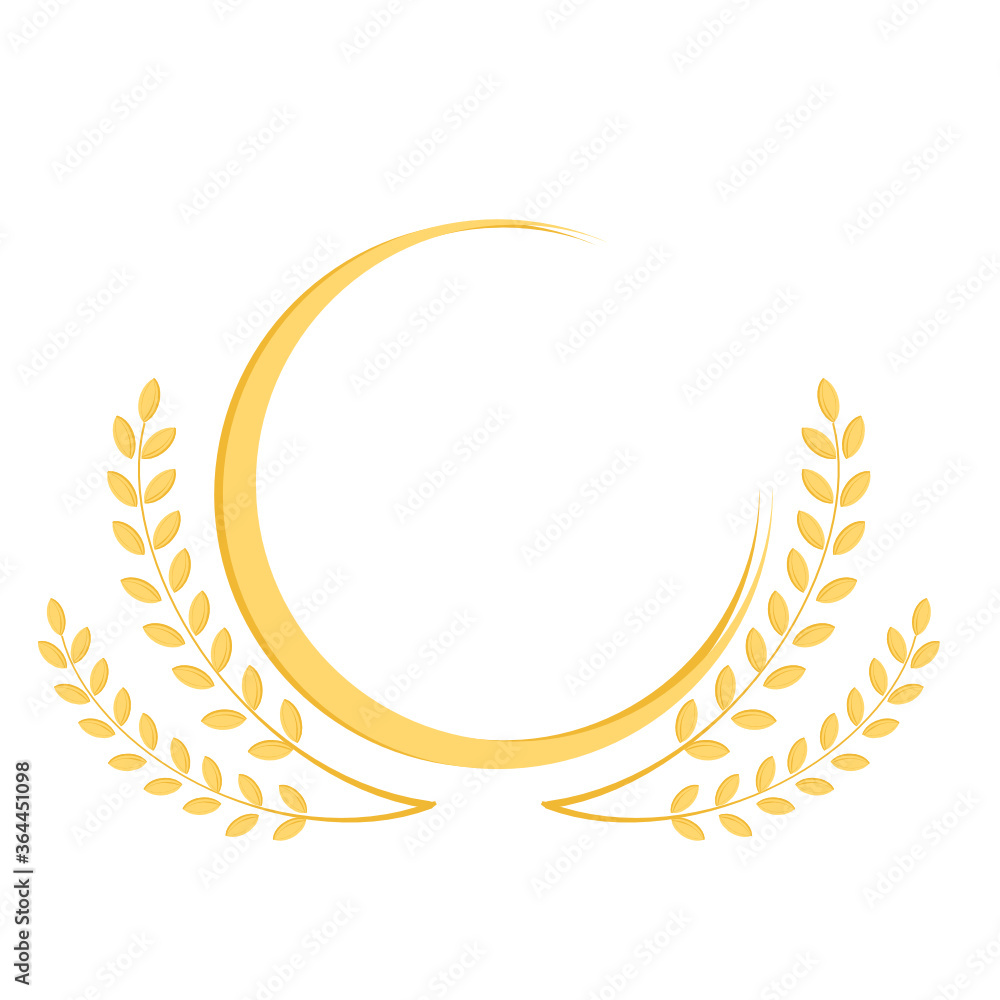 Rice logo or icon isolated on a white background vector. Rice logo or icon isolated on a white background vector.
