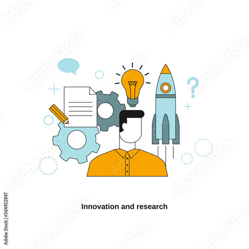 Innovation and research concept