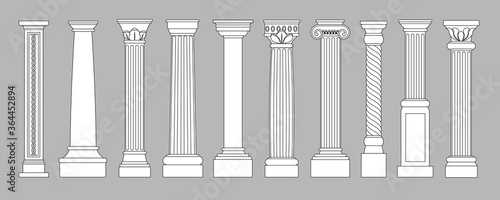 Stampa su tela Ancient pillars
