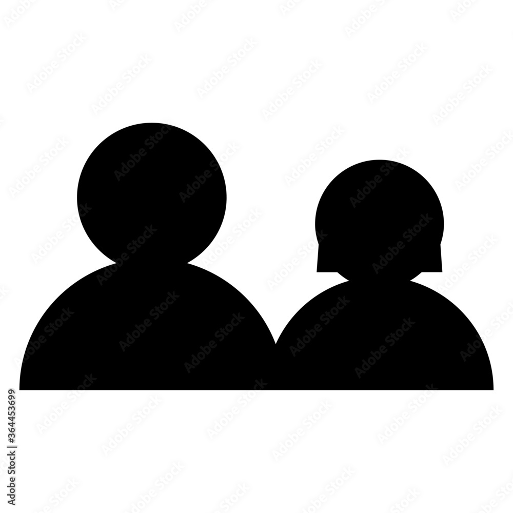 Lovers icon in vector Lovers icon in vector