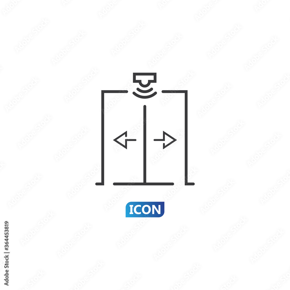 Door icon vector illustration Door icon vector illustration
