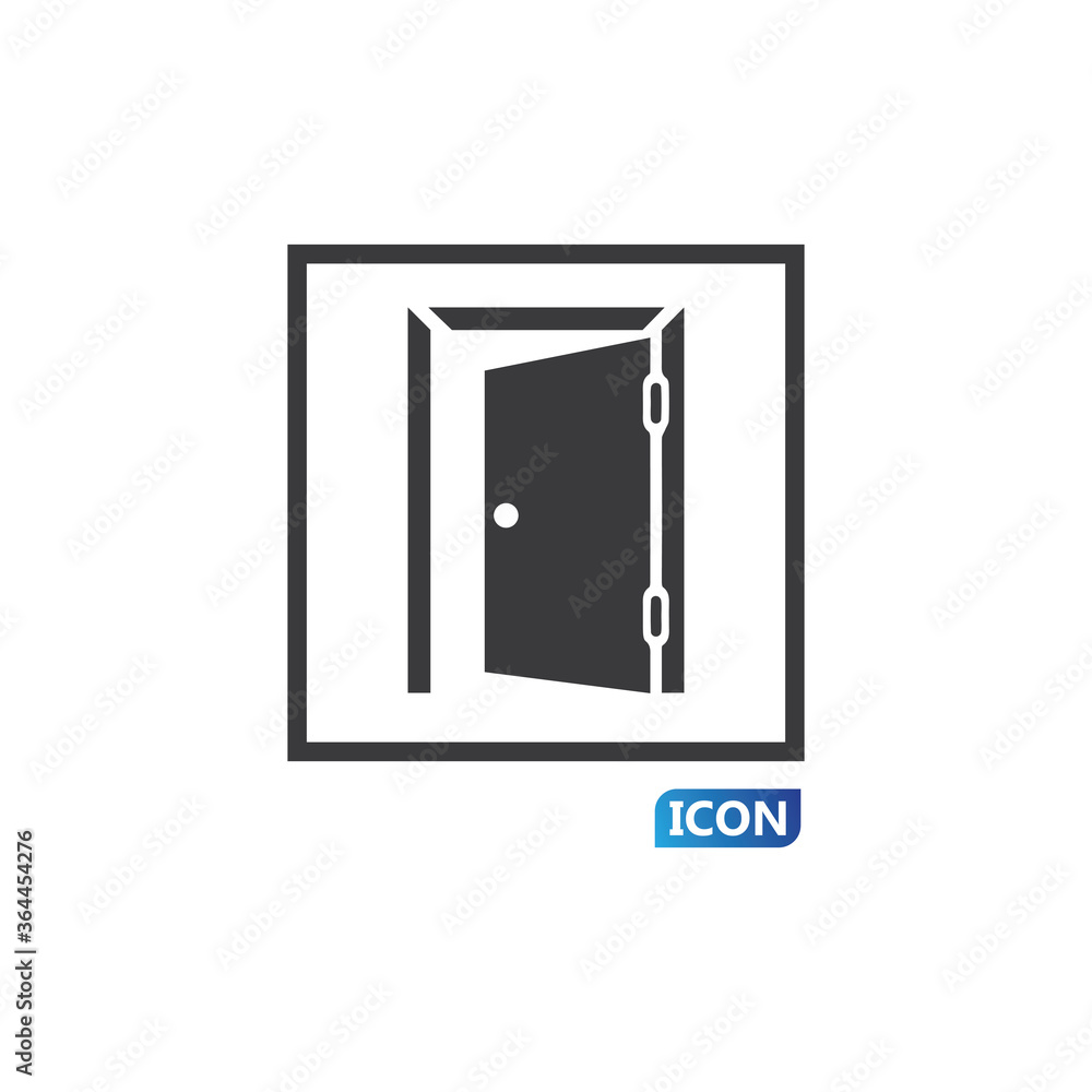 Door icon vector illustration Door icon vector illustration