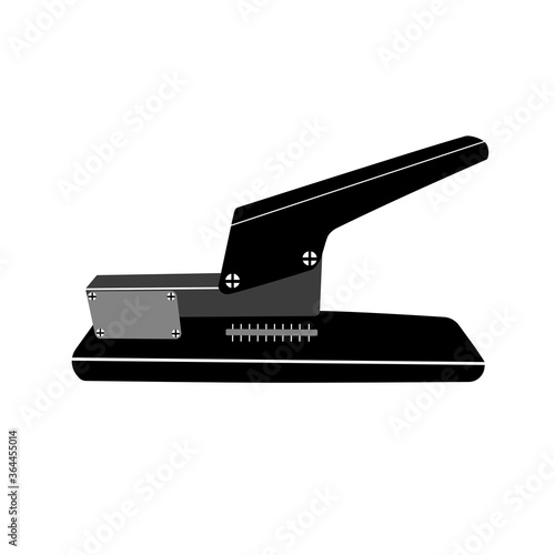 Staple icon on white background. Silhouette vector design.