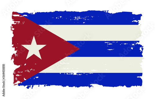 Grunge flag of Cuba