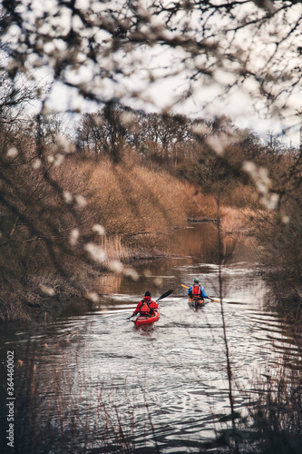 Kayak in the river in Aarhus 