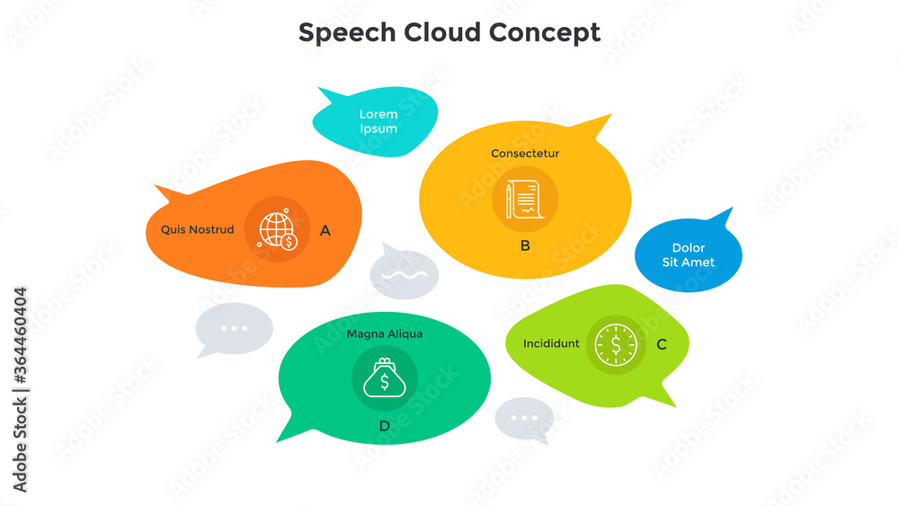 Flat Infographic Vector Template Flat Infographic Vector Template