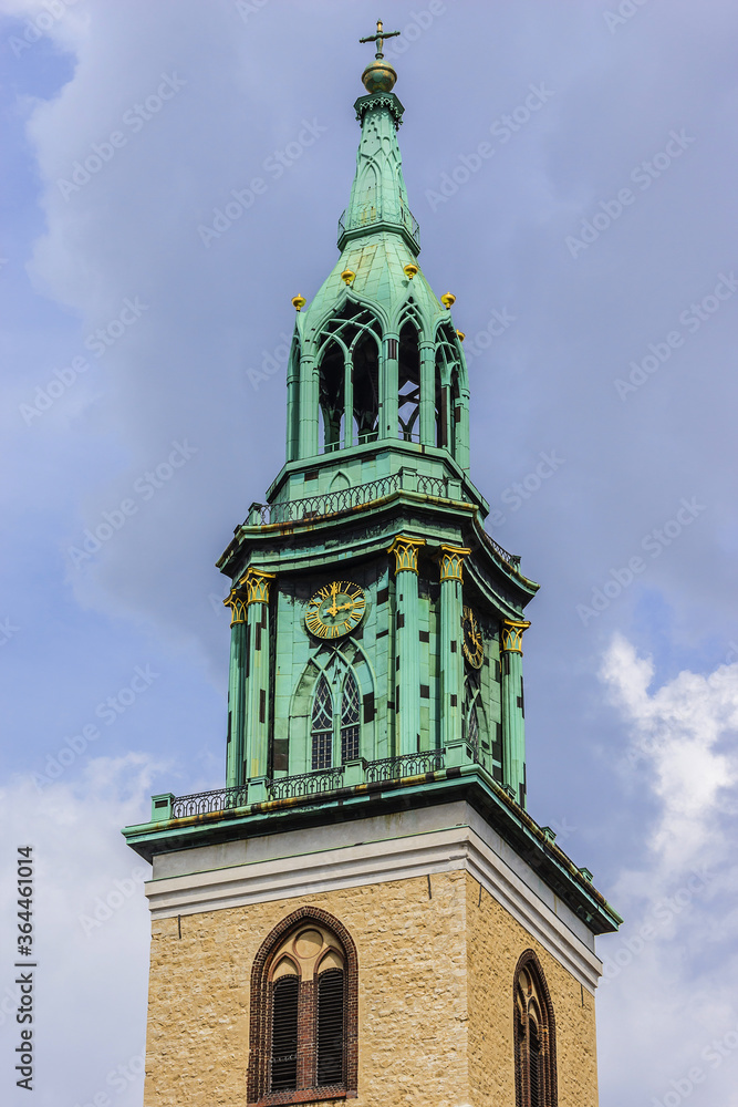 St. Mary's Church (Marienkirche) in Berlin, Germany. Church built in XIII century, located in central Berlin, near Alexanderplatz.