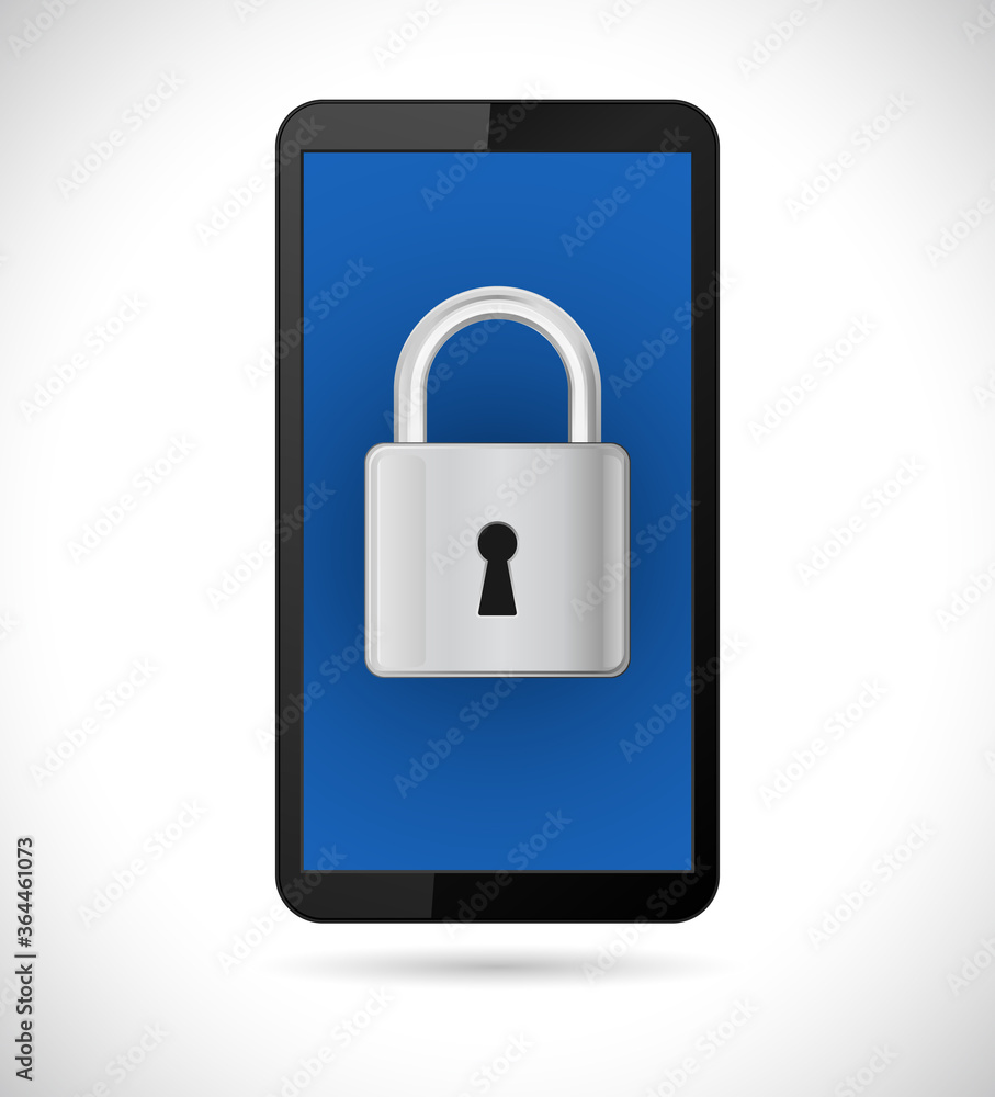 smartphone padlock icon smartphone padlock icon