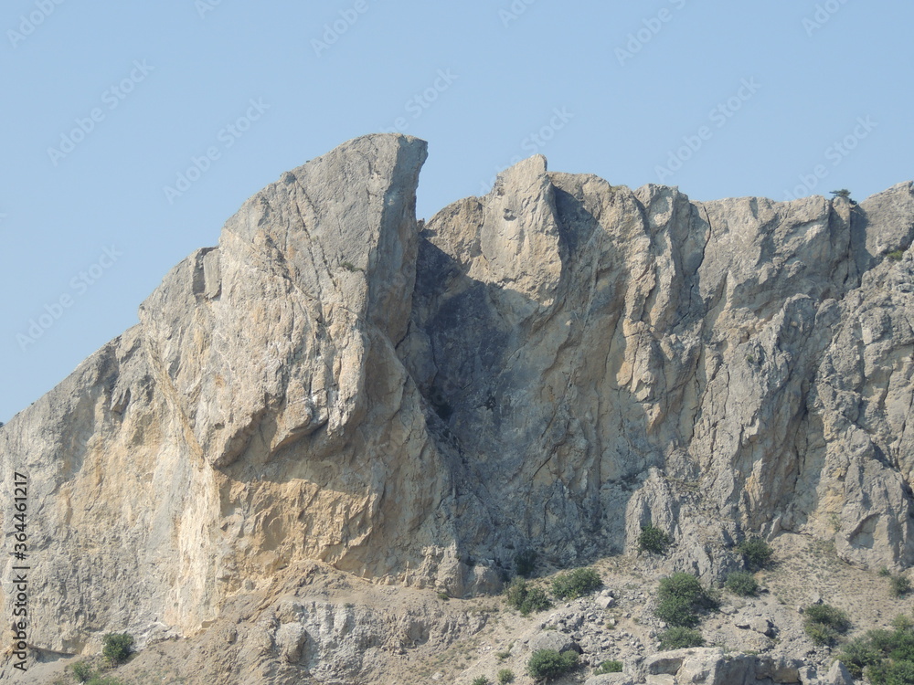 mountains or rocks along the black sea coast