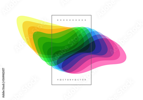 Abstract geometric design. Vector illustration made of various overlapping elements. Applicable for banners, placards, posters or flyers.