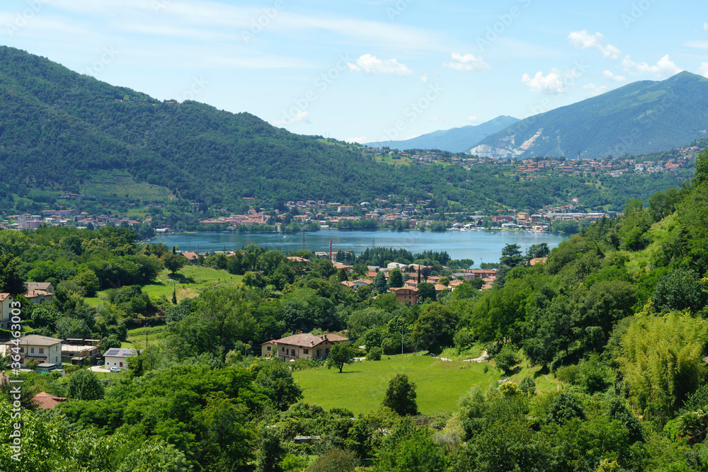 Landscape along the road to Calolziocorte