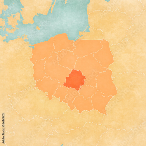 Map of Poland - Lodz