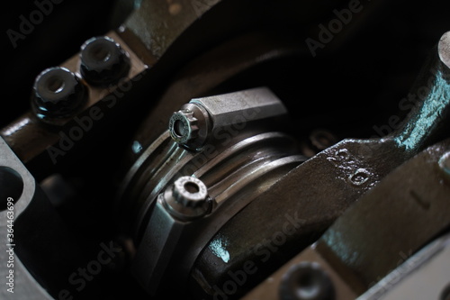 Race car's engine detail