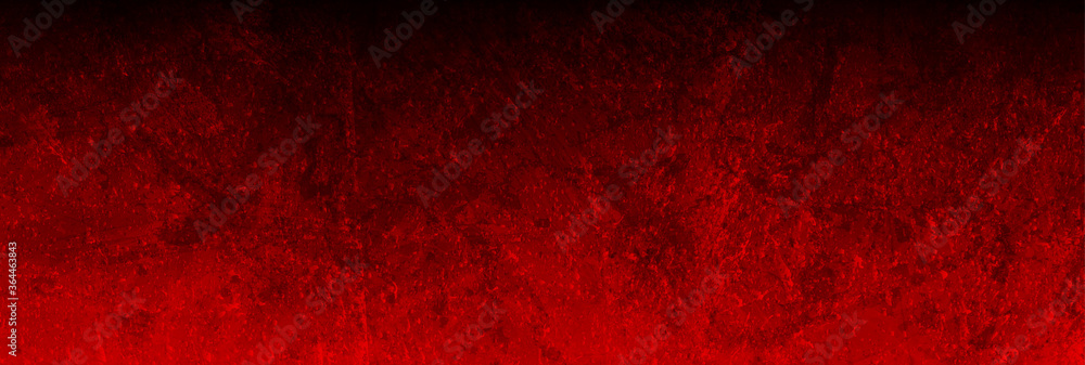 Dark red grunge textural concrete wall background. Vector banner design