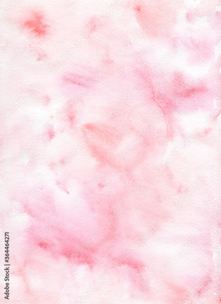 Pink  background with watercolor texture