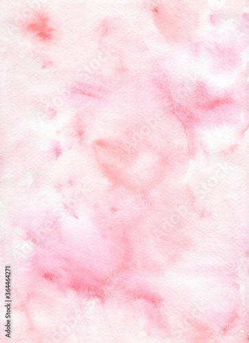 Pink background with watercolor texture © kharinan98
